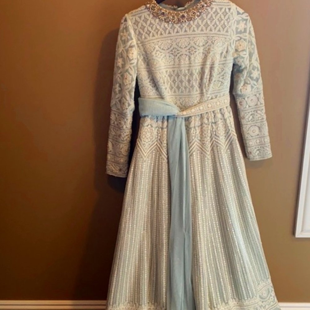 Baby blue Indian gown